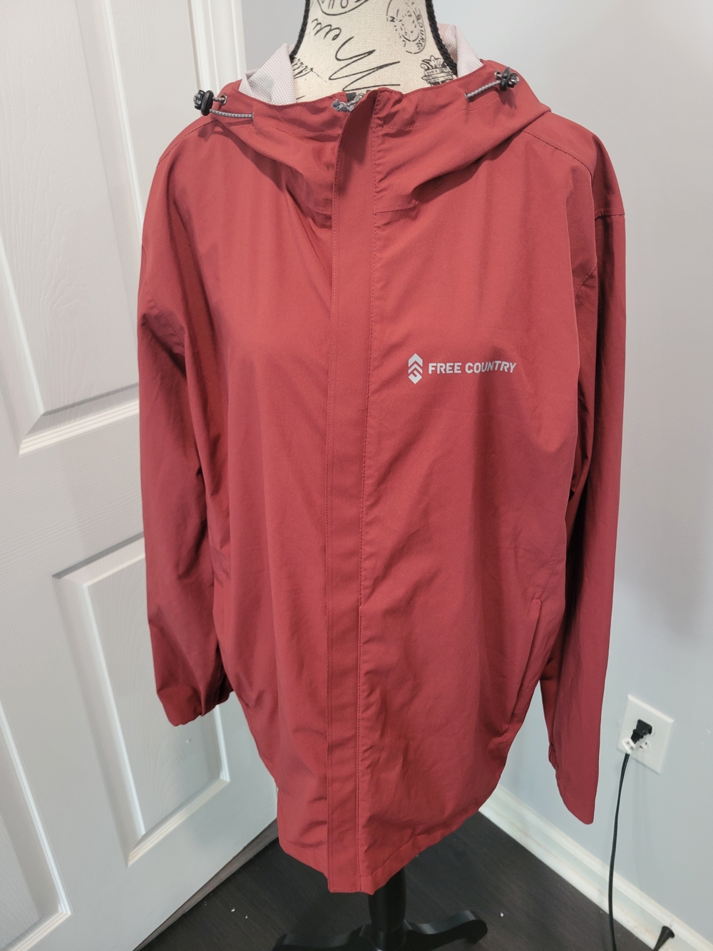 Free Country Women's Rust Hooded Raincoat